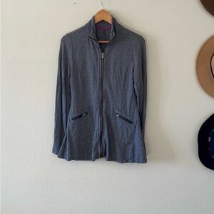 Calvin Klein Performance Heather Gray Zip-Up athletic Jacket